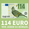 114 Euro - Feldlerchen-Motiv